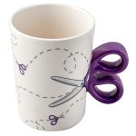 (image for) SEW TASTY Scissors Mug - Purple